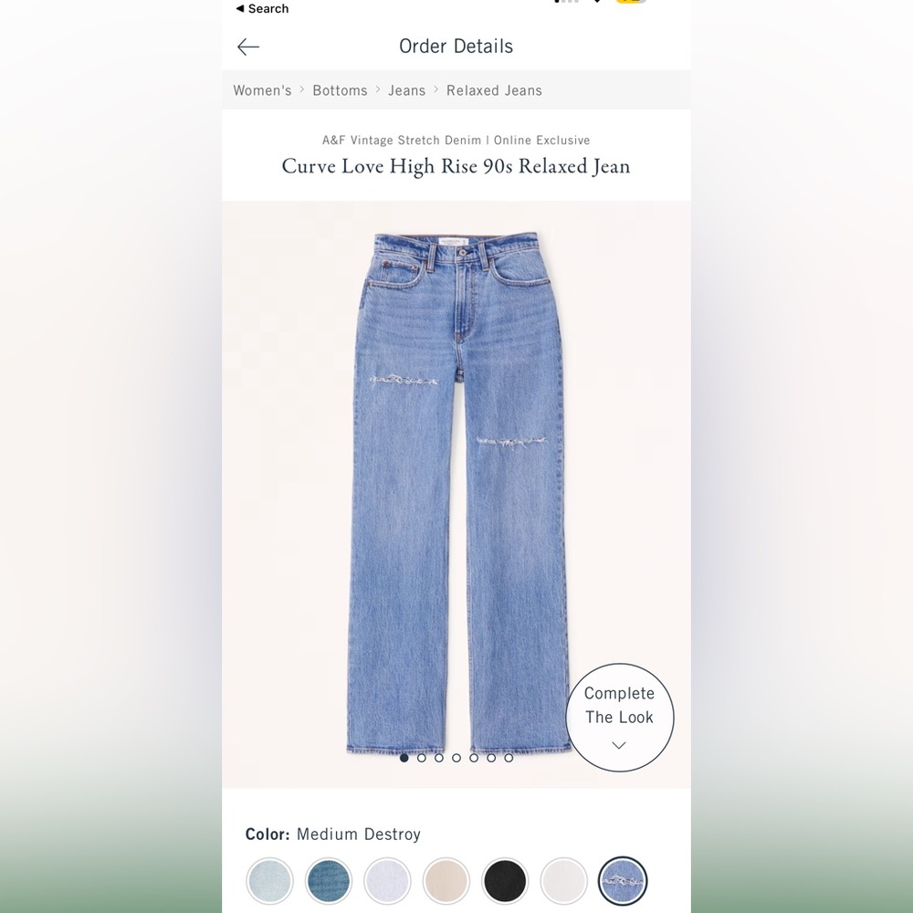 Abercrombie Curve Love - Plus size jeans